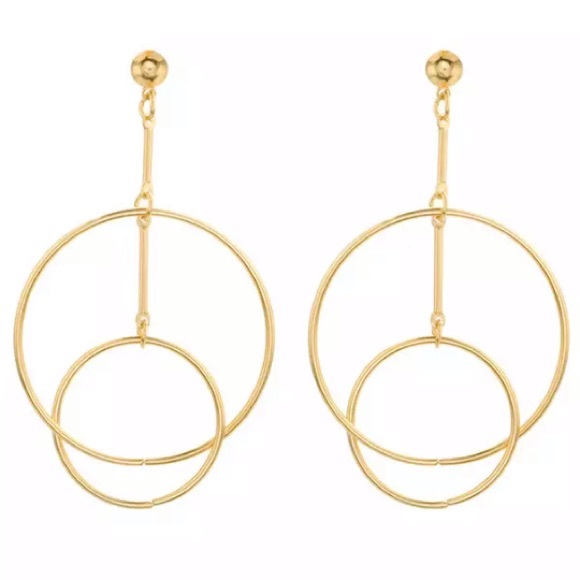 💙💎GRATEFUL💙MAKER💎💙 Jewelry - NEW!💙💎MODERN MINIMALIST CIRCLE HOOPS!💎💙GOLDEN!